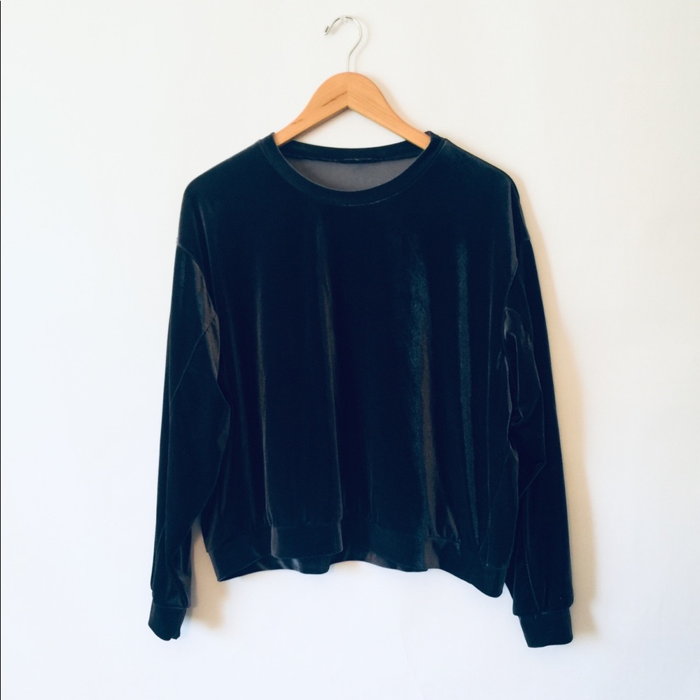 Chen TaiTai Iridescent Velvet Pullover SZ L